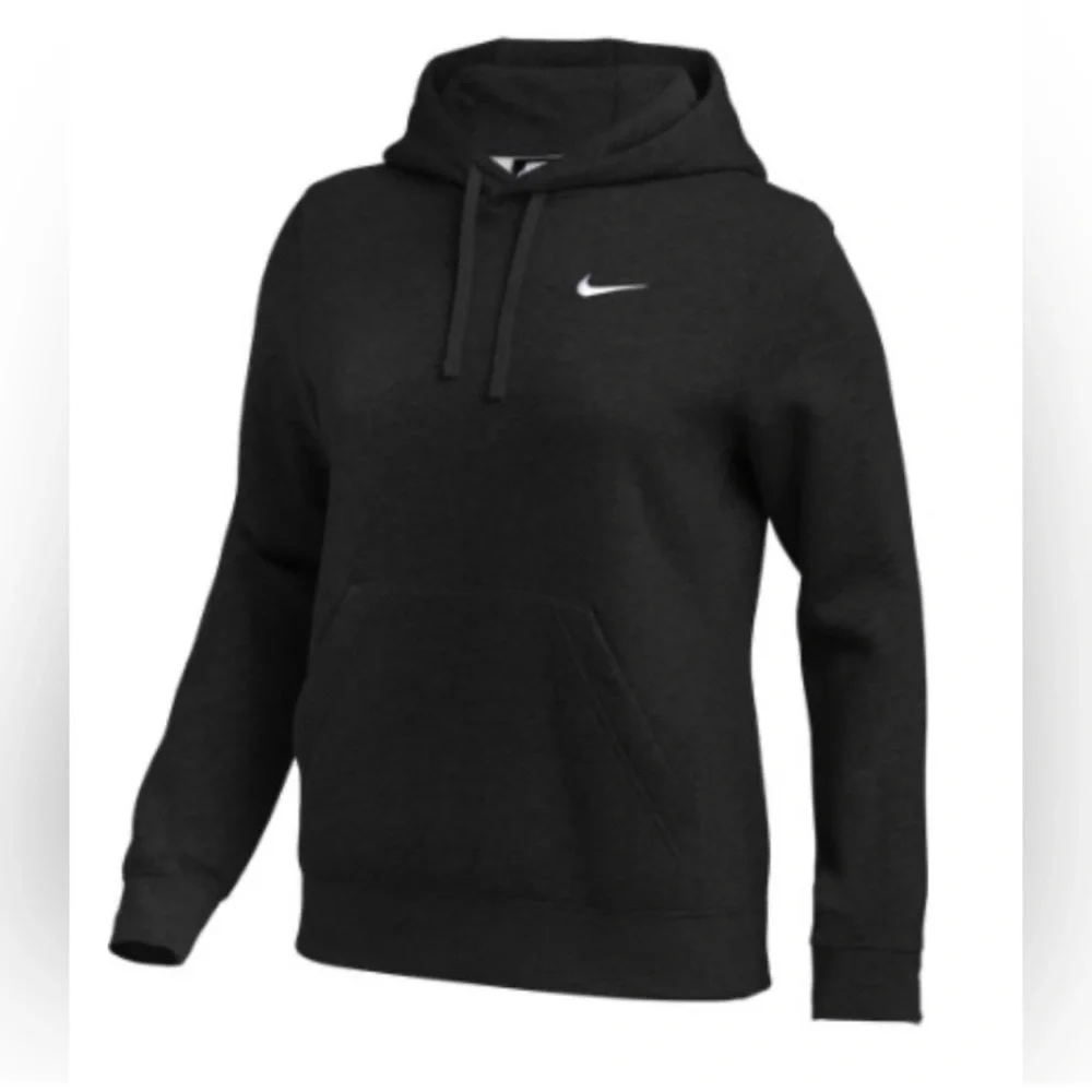 NWT Nike Black Team Club Pullover Hoodie Sweatshirt Size XS